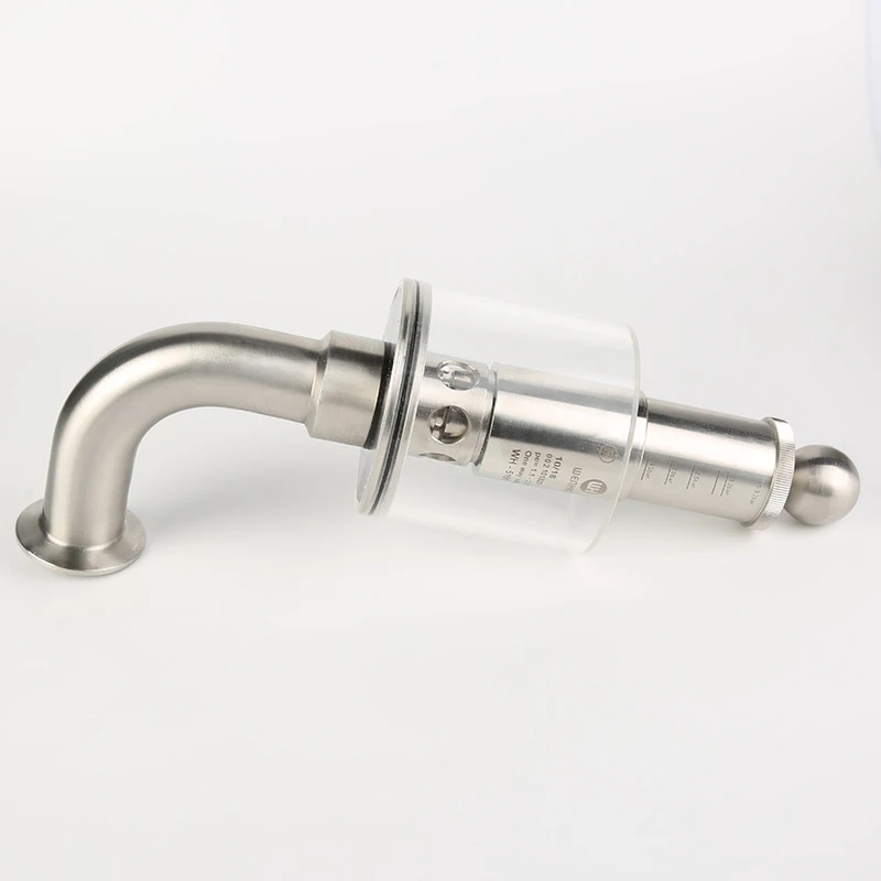 

Factory supply 304 stainless steel clamped pressure food grade pressure relief valve