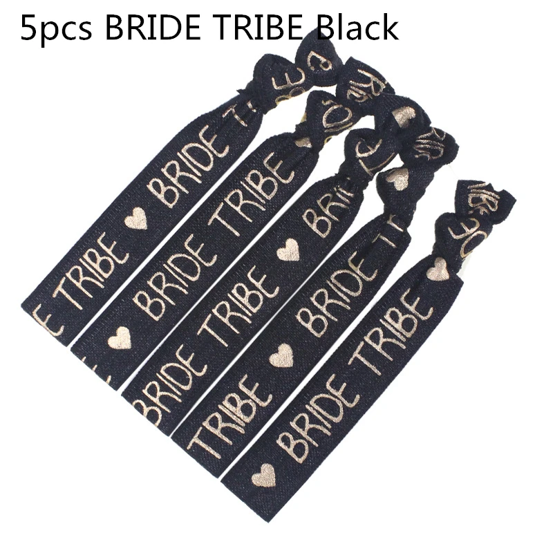 Bride tribe Black 5 1 шт, бейсболка для невесты, для девичника, вечерние, для девичника, для свадебной вечеринки, украшения для девичника, вечерние аксессуары, Q - Цвет: Bride tribe Black 5