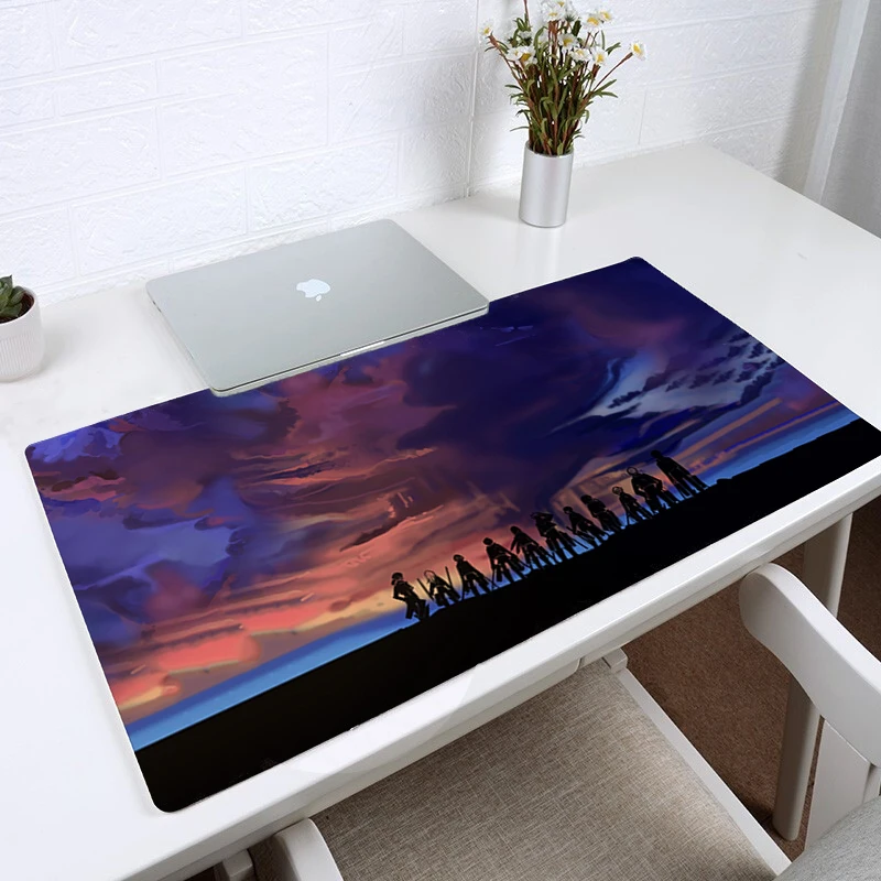 

Shingeki No Kyojin Large Gaming Mouse Pad Laptop Mousepad Gamer Computer Keyboard Pad Mat for Pubg Dota 2 LOL CSGO