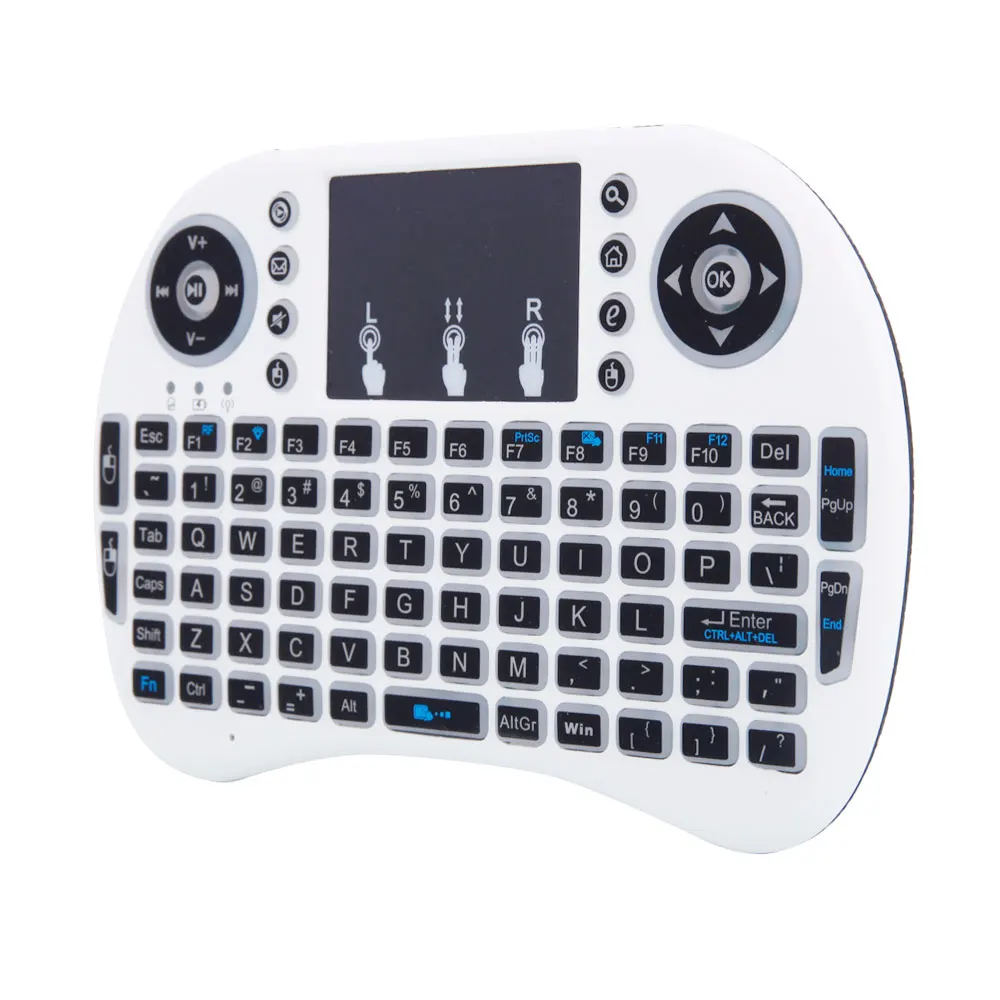 Newly MINI i8 2.4GHz 3-color Backlight Wireless Keyboard with Touchpad White 999 | Компьютеры и офис