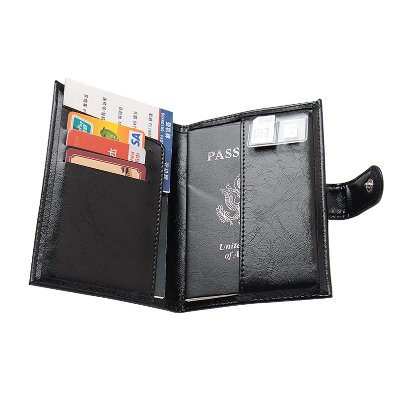 Кожаный чехол для паспорта дорожный кошелек Винтажный карт аксессуары