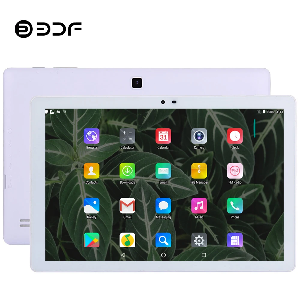 BDF планшет 10,1 дюймов планшетный ПК Android 5,0 четырехъядерный Google Play 1 ГБ/32 ГБ 1280*800 ips маленький компьютер Bluetooth WiFi планшеты 10