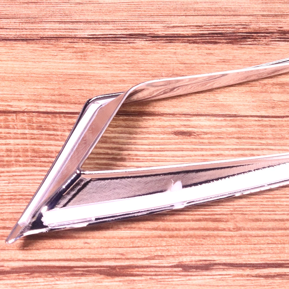 2x хромированная Серебристая лампа заднего противотуманного фонаря p отражатель