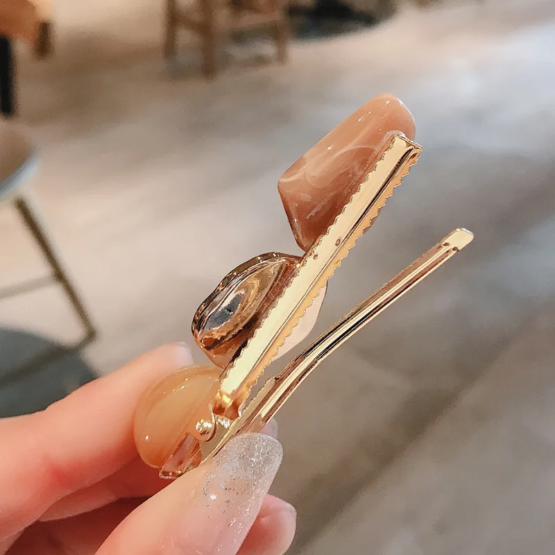 Корейская акриловая заколка для волос модная женская девочек аксессуары