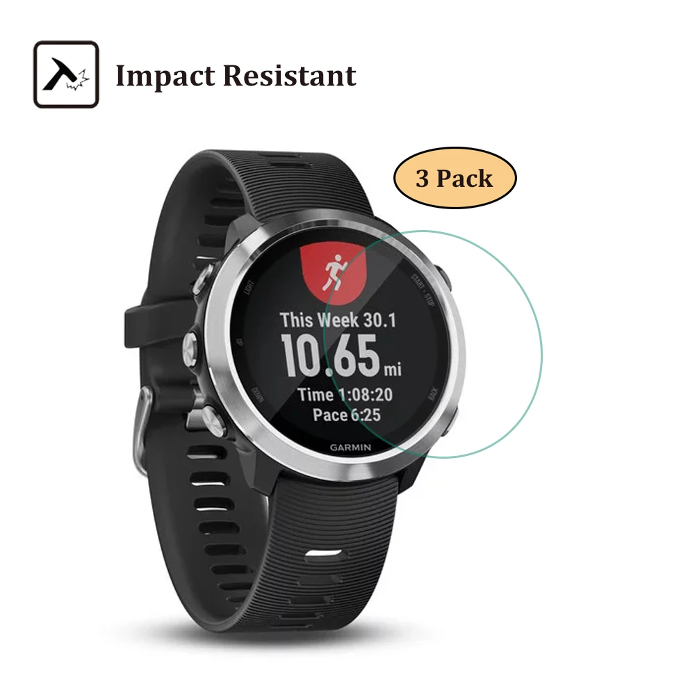 Защитное стекло для экрана Garmin Forerunner 645/645 закаленное 9H 2.5D с защитой от царапин 3