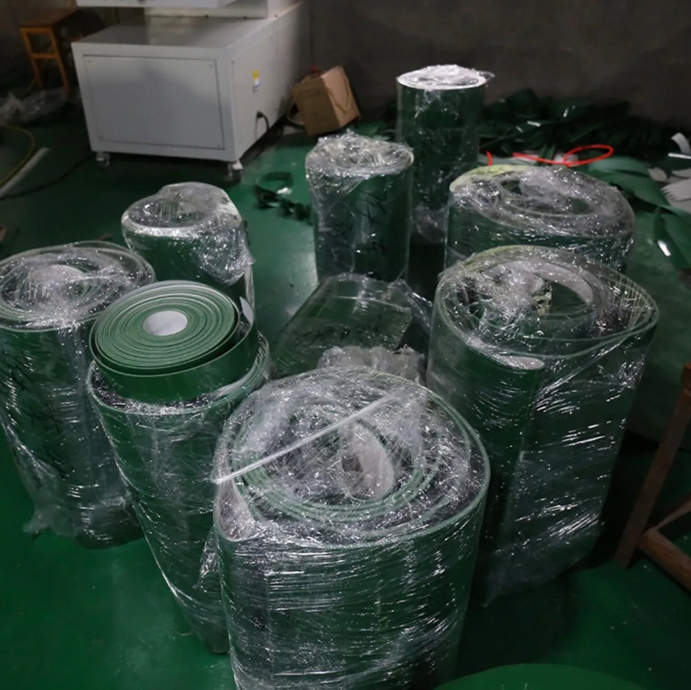 

Perimeter/width/thickness-Professional Customization Green PVC Industrial Transmission Line Conveyor Belt