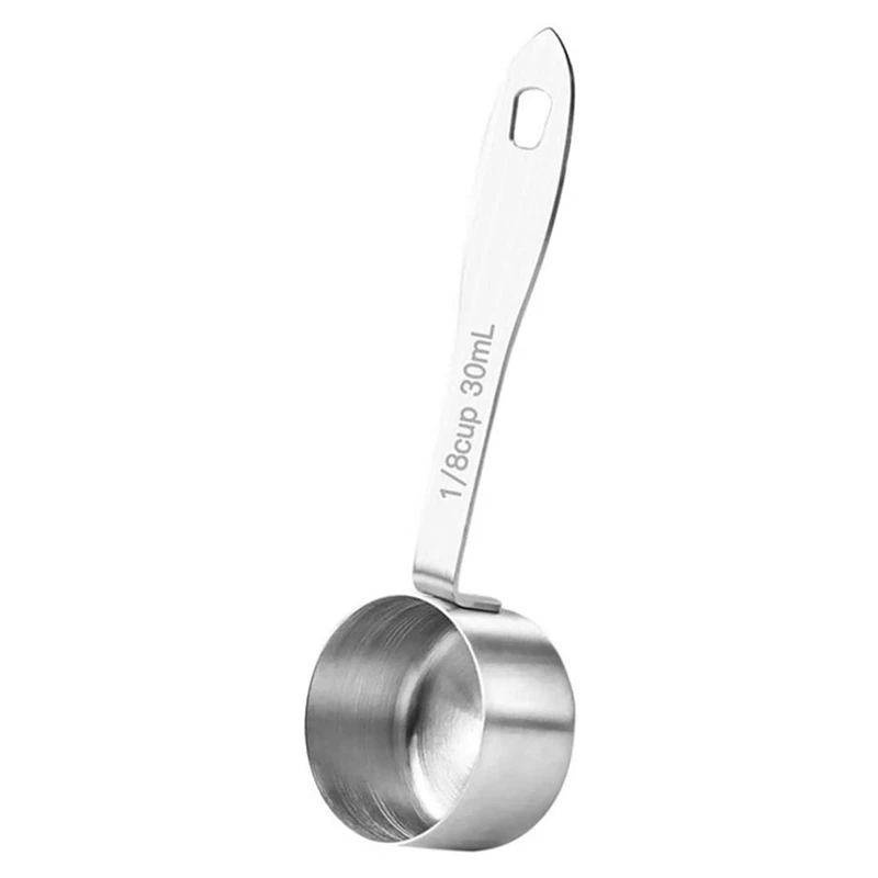 

Promotion! Coffee Measuring Scoop Tablespoon Long Handle Stainless Steel Spoon For Coffee Milk Powder Fruit Powder Spices