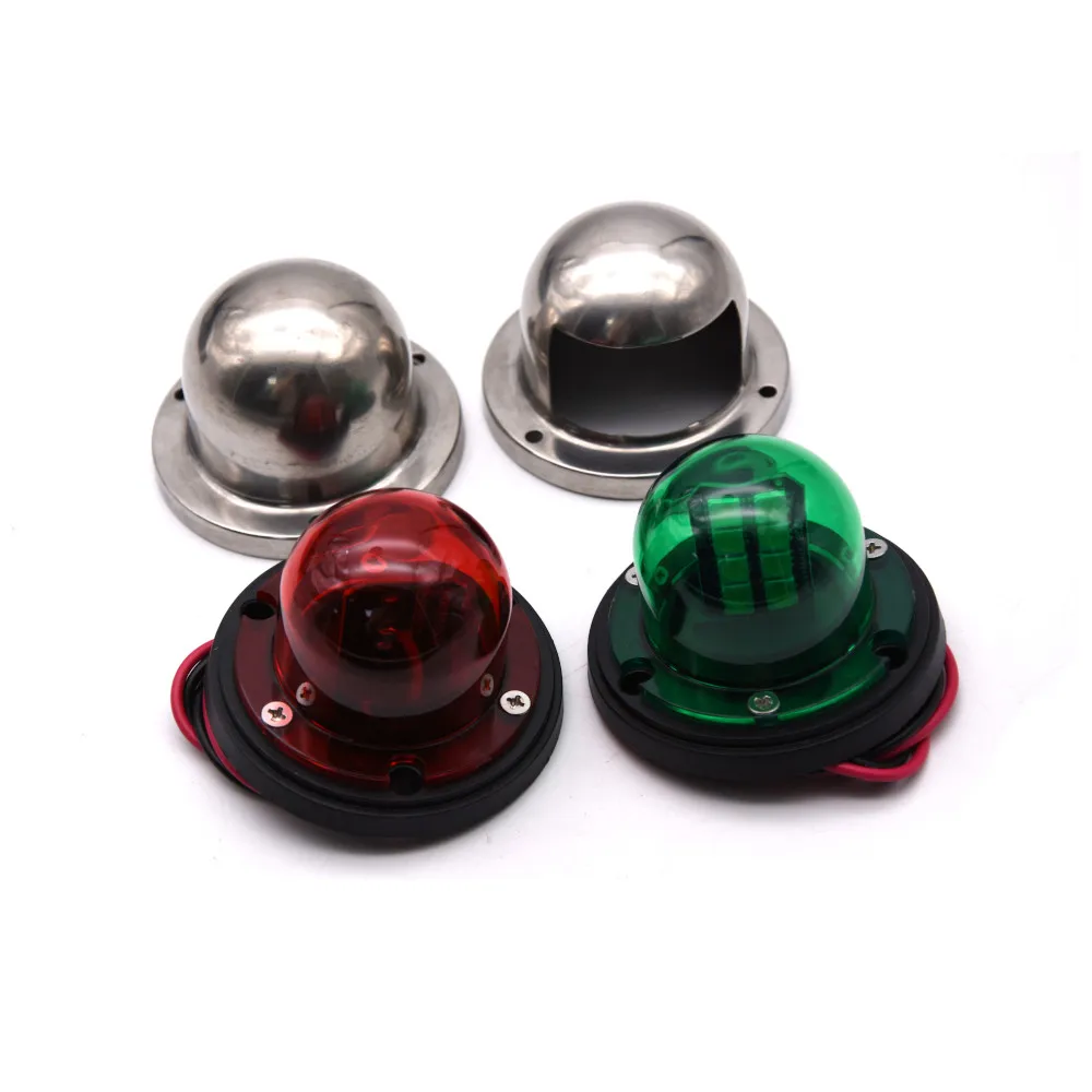 1 пара Предупреждение светильник сигнальные лампы из нержавеющей стали 12