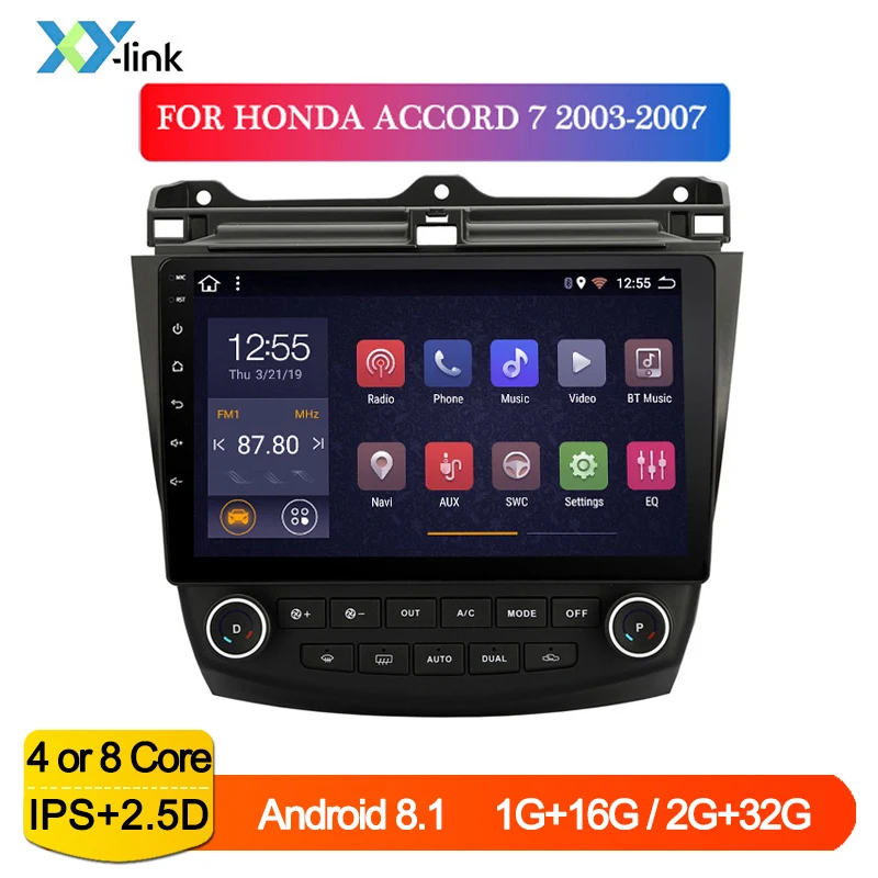 Автомобильный мультимедийный DVD плеер Android 8 1 система Gps навигации для Honda ACCORD 7 2003