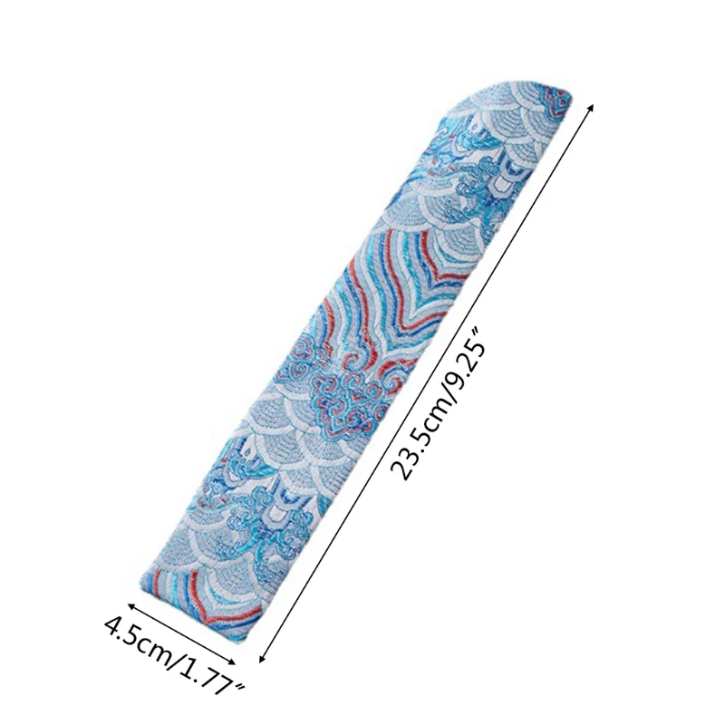 Китайская классическая сумка-чехол для вентилятора винтажная вышивка волнистые