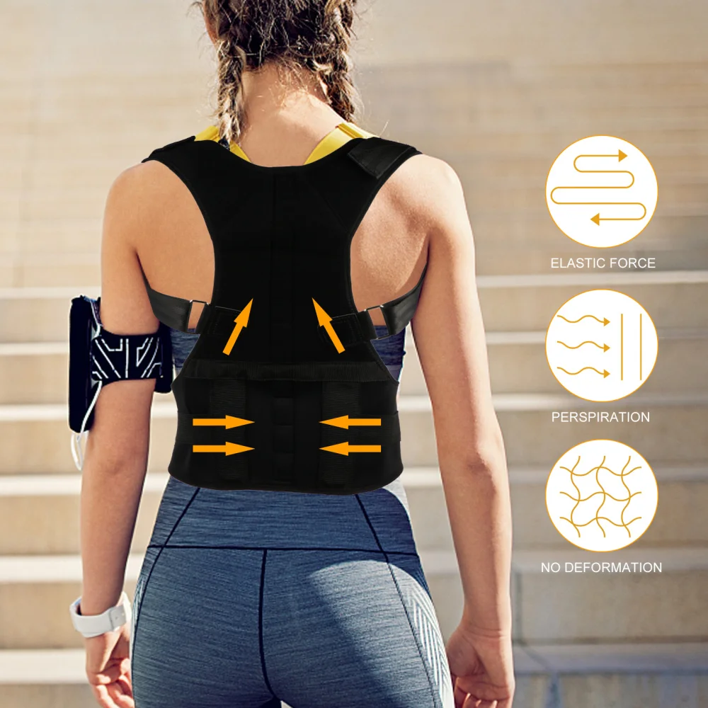 

Magnetic Adjustable Breathable Back Shoulder Support Brace Posture Corrector