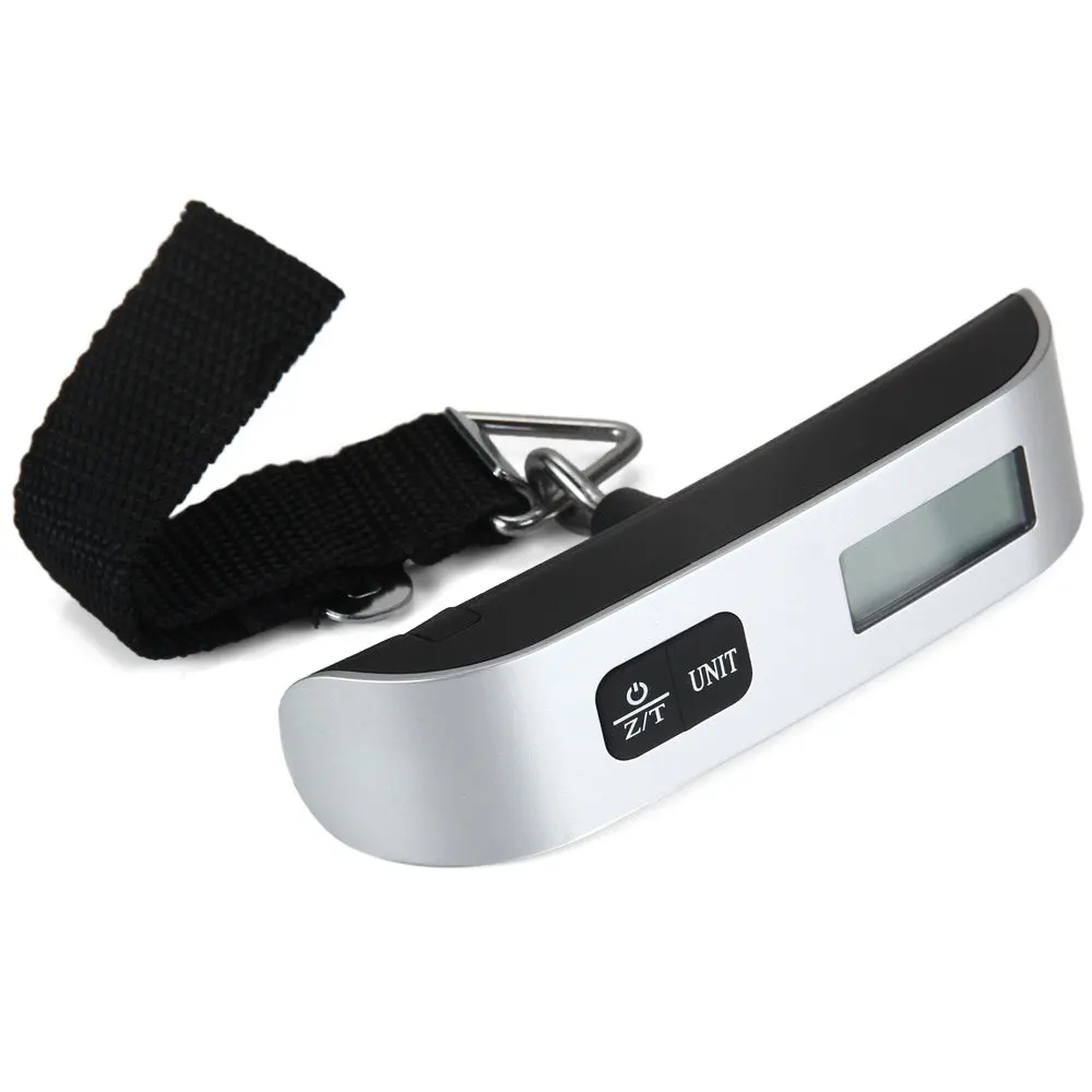 Hot Sale Portable Hostweigh NS-14 LCD Mini Luggage Electronic Scale Thermometer 50kg Capacity Hanging Digital Weighing Device | Дом и сад