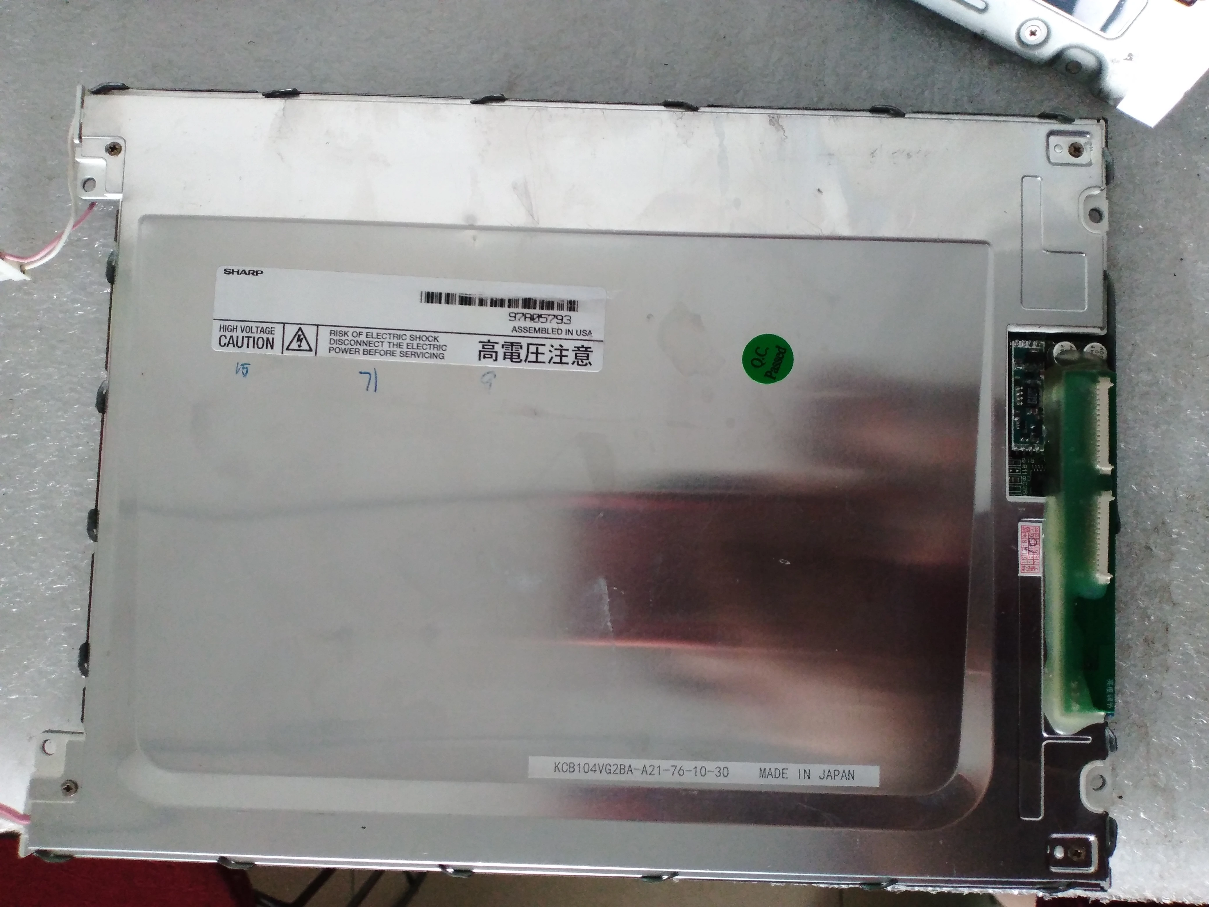 Совместимый ЖК дисплей 10 4 дюйма STN LCD ekran PANELI KCB104VG2BA A21|Защита экрана| |