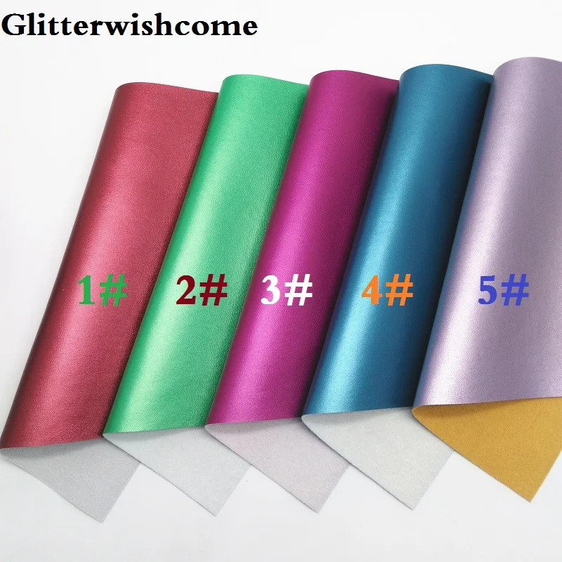 Ткань Glitterwishcome 21x29 см Размер A4 винил для бантов мягкая кожа наппа ткань из