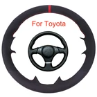 Чехол для рулевого колеса автомобиля под заказ для Toyota RAV4 Celica Corolla (US) Matrix MR2 Lexus IS200 300, кожаный чехол для рулевого колеса