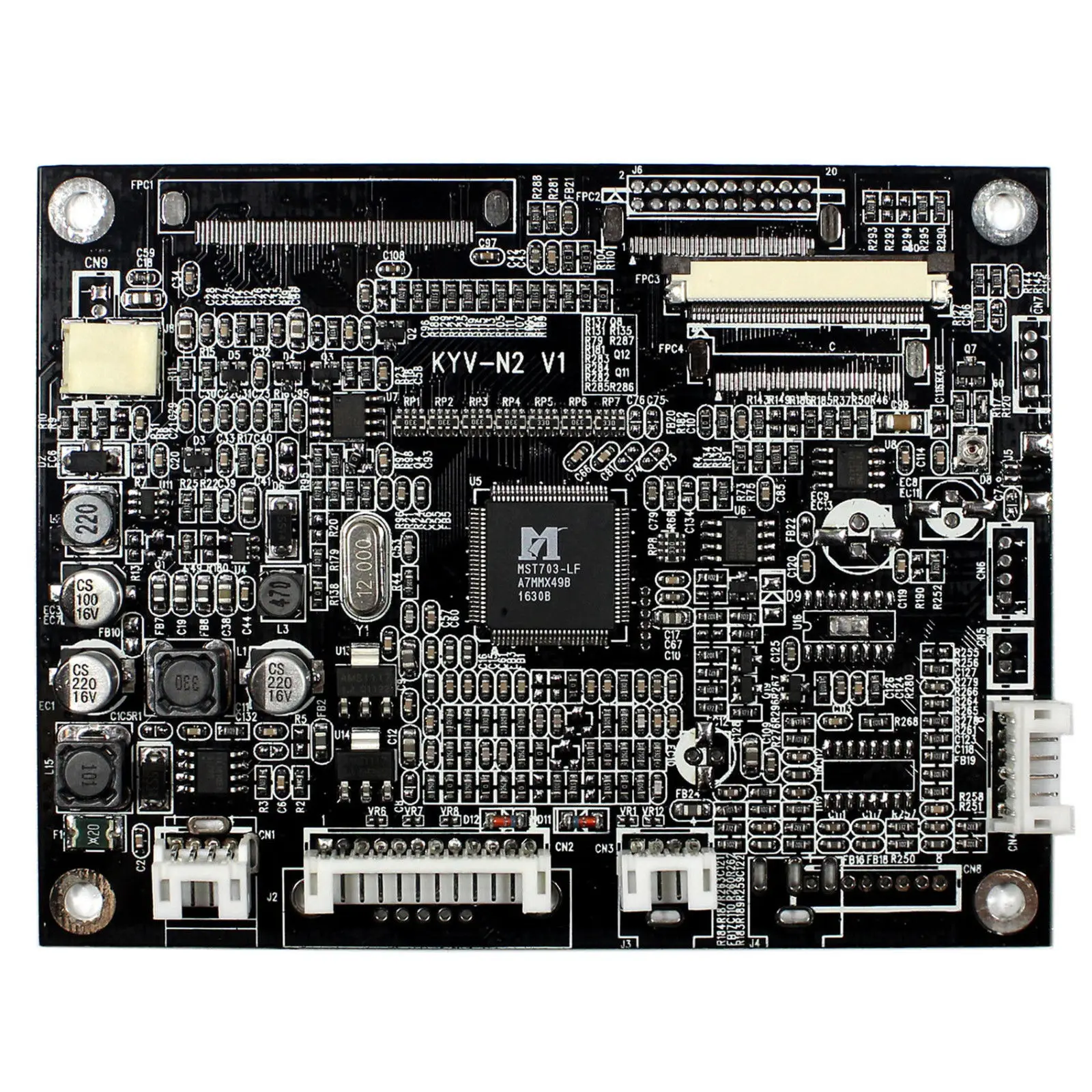 

100% TESTED Lcd Controller board KYV-N2 V6 5inch ZJ050NA-08C replacement 640x480 lcd panel VGA/AV