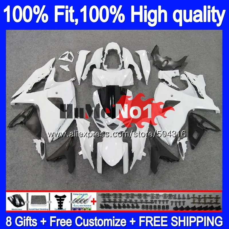 

Injection For SUZUKI GSX-R1000 GSXR 1000 K9 23MC.7 GSXR1000 2009 2010 2011 2012 2013 09 10 11 12 13 16 OEM Glossy white Fairing