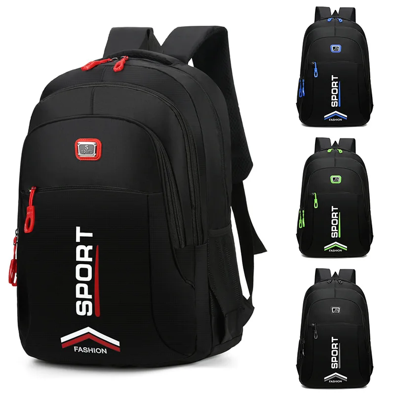 

Водонепроницаемый нейлоновый рюкзак для мужчин, деловой вместительный дорожный ранец для компьютера, Студенческая школьная сумка