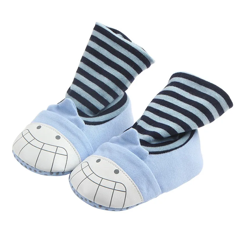 Новая Осенняя Милая обувь Детская Нескользящая чулочная с рисунком из
