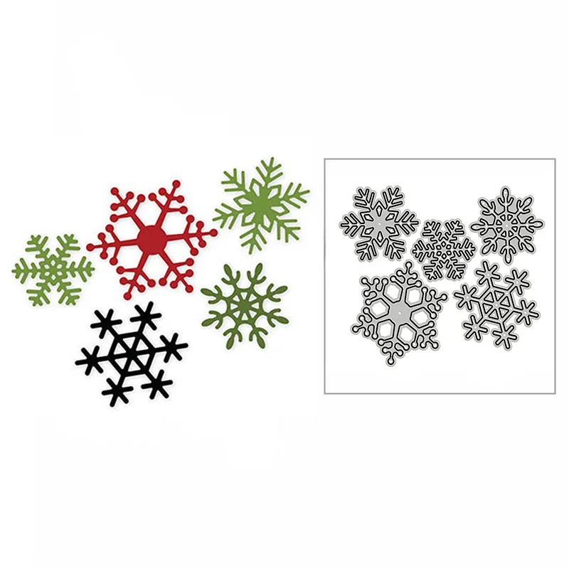 

New Multiple Fancy Snowflakes Pattern 2020 Metal Cutting Dies for DIY Scrapbooking and Card Making Decor Embossing Mold No Stamp