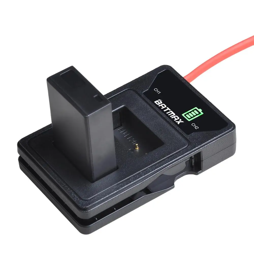 Аккумуляторное зарядное устройство Batmax двойное со светодиодной подсветкой с