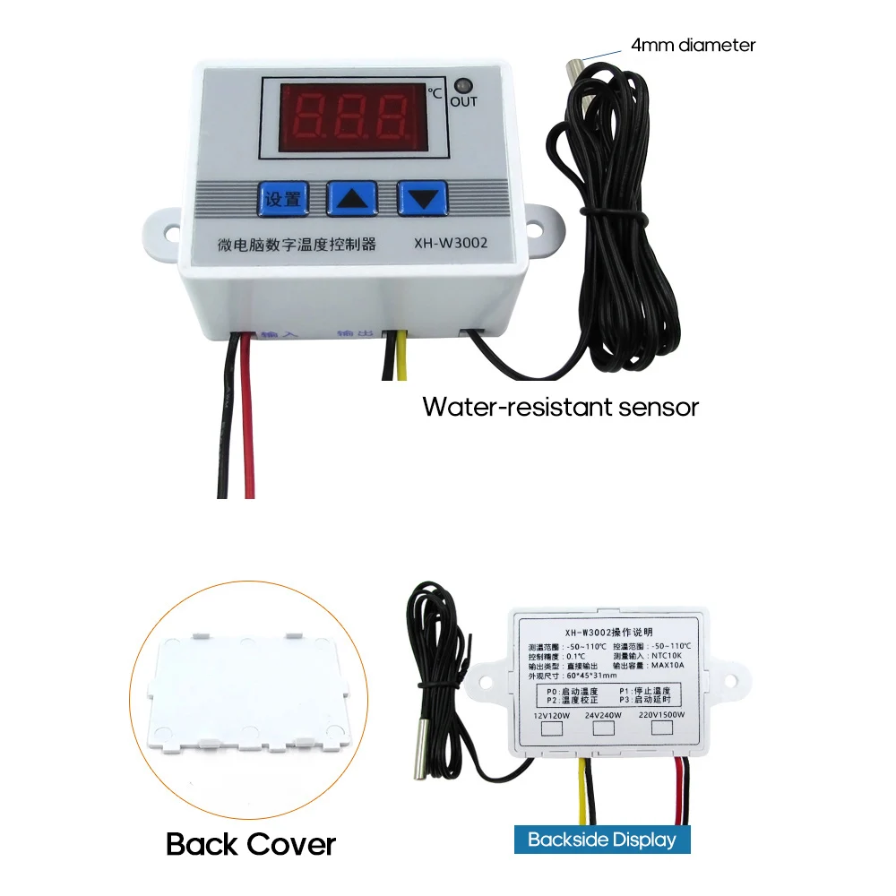 Интеллектуальный светодиодный цифровой микрокомпьютер регулятор температуры