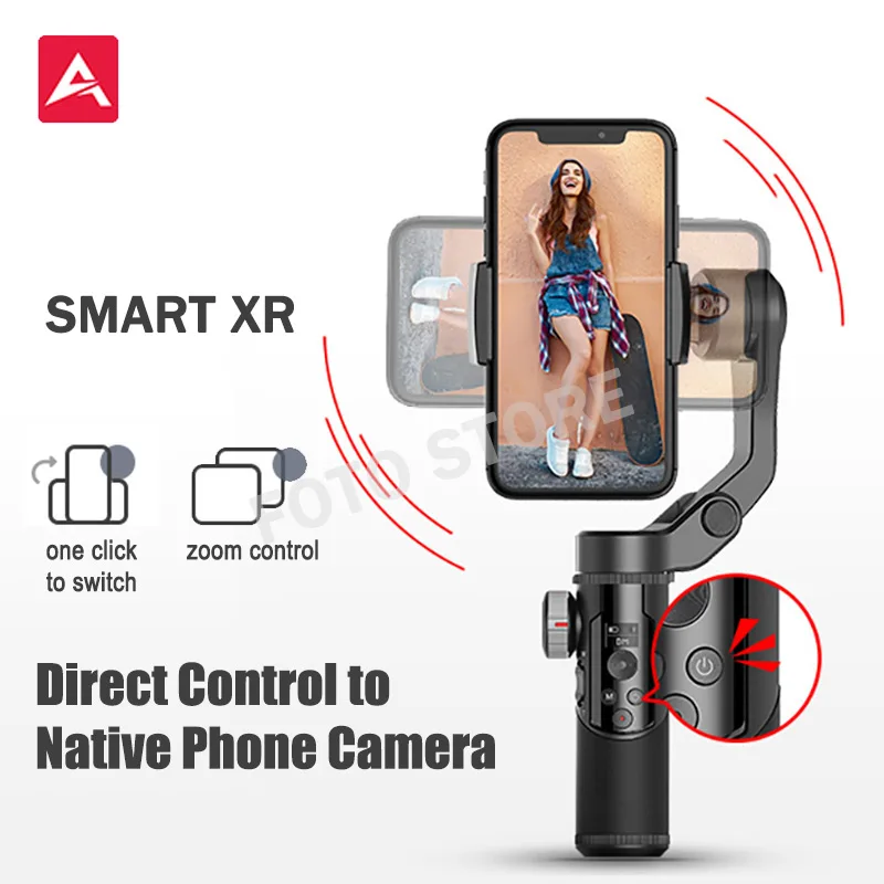 

AOCHUAN Смарт XR 3-осевой Ручной Стабилизатор для смартфона Gimbal родной телефон Камера Управление режим панорамы и гладкой X