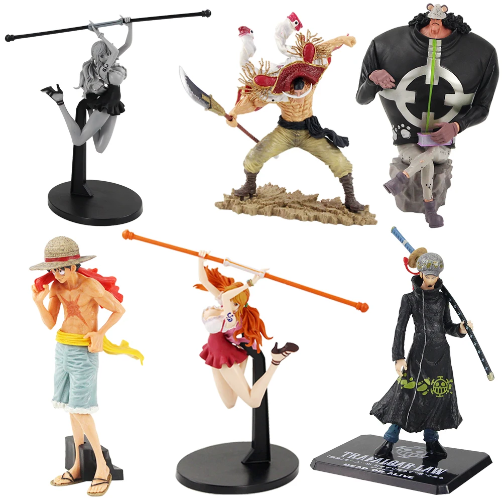 6 стилей 15-27 см аниме фигурки кайдо Трафальгар Ло Луффи экшн-фигурка нами игрушки