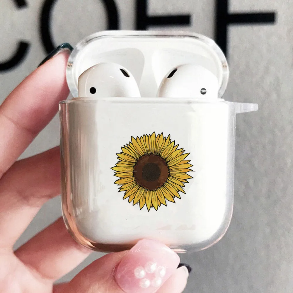 

Чехол из ТПУ с рисунком забавного пятничного подсолнуха для AirPods 1 2, чехол с беспроводным Bluetooth для Air Pods, аксессуары для наушников, зарядное у...