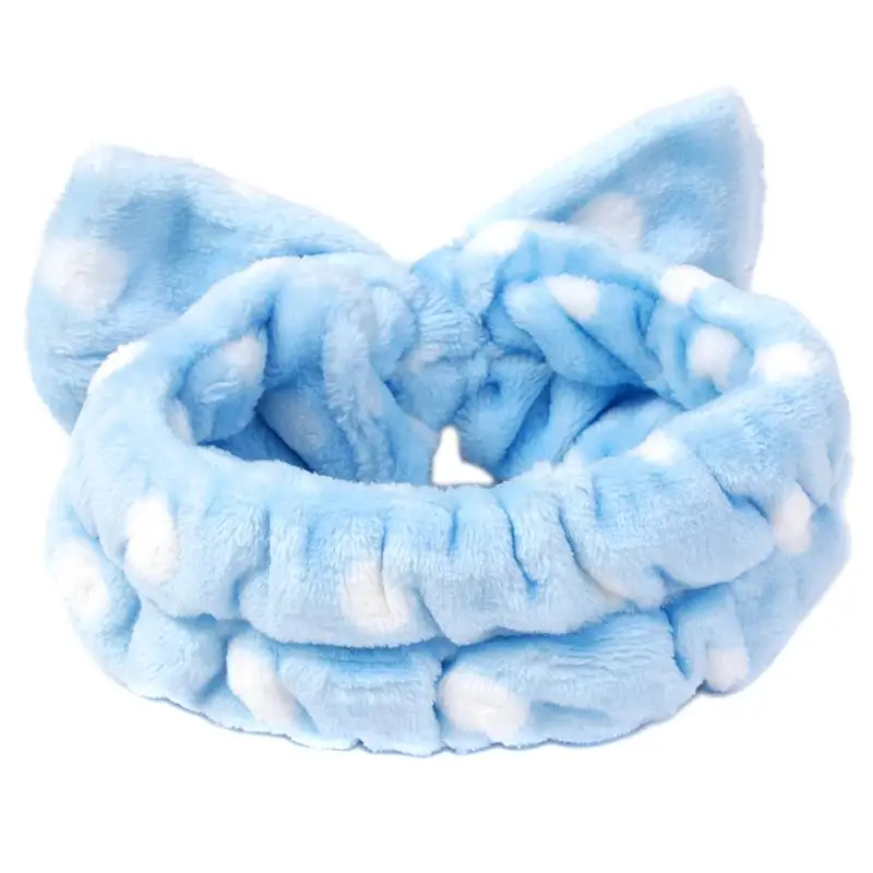 1 шт. Для женщин с бантом и повязка на голову поясом в горошек плюшевый шарф бархат