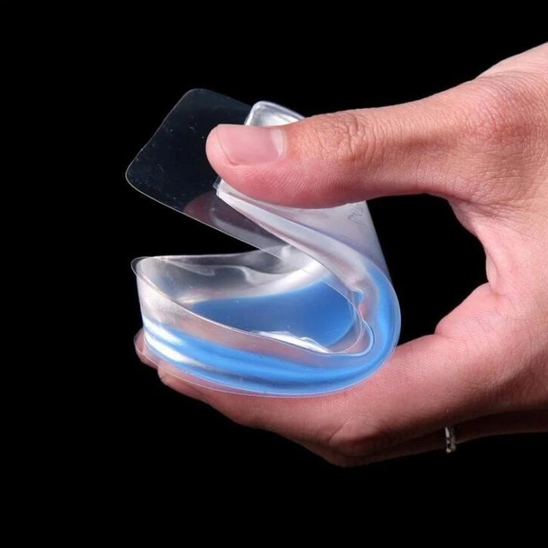 Силиконовая стелька для пятки с прозрачной внутренней увеличивающей стелькой