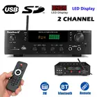 Автомобильный усилитель мощности HiFi bluetooth стерео аудио караоке FM-приемник USB SD 220 в 2000 Вт