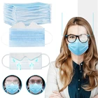 Одноразовые маски пыленепроницаемый с эластичной заушной петлей для взрослых, маска для Хэллоуина, для косплея, 3-слойные однотонные очки, защита от запотевания
