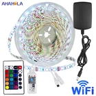 Rgb светодиодная водонепроницаемая лента SMD 3528 2835 5050, гибкая светодиодная лента 12 В, Диодная лента, Светодиодная лента с дистанционным управлением по Wi-Fi