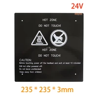 2352353 0mm 3d printer parts 1pcs black mk3 hotbed latest aluminum heated bed for hot bed support 24v 220w 2352353 0mm
