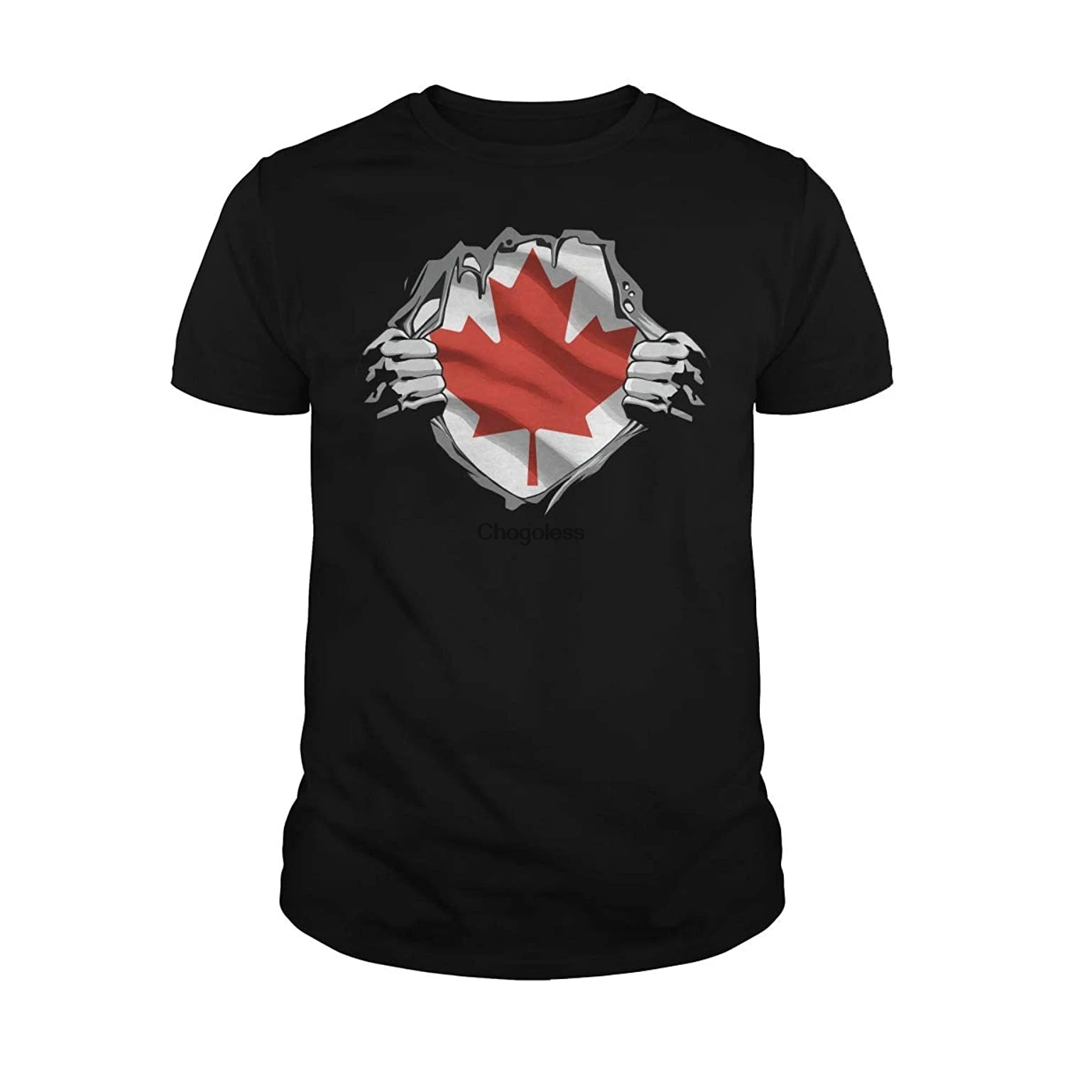 

Marrola Canadian Superhero Under Shirt Canada Flag T-Shirt(1)