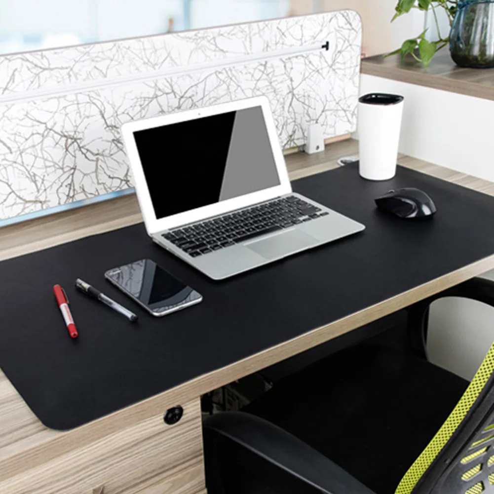 

Decorative Smooth Soft Waterproof PU Leather Large Desktop Mouse Pad Rollable Anti Scratch Multifunctional Gaming Double Side