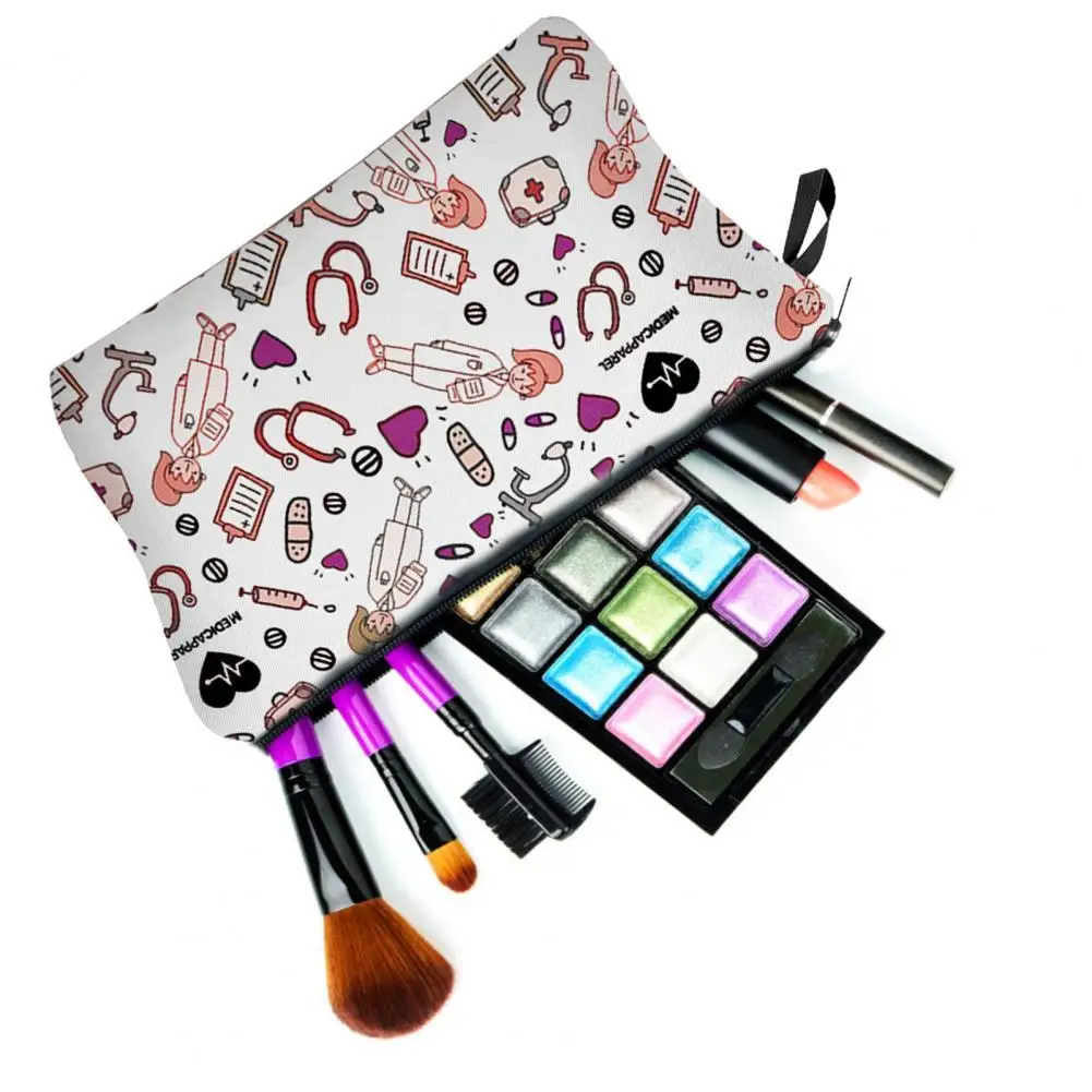 

Makeup Bag Heart Pattern Large Capacity Women Portable Multipurpose Toiletry Handbag Pouch Cosmetic Bags Women Makeup Bag