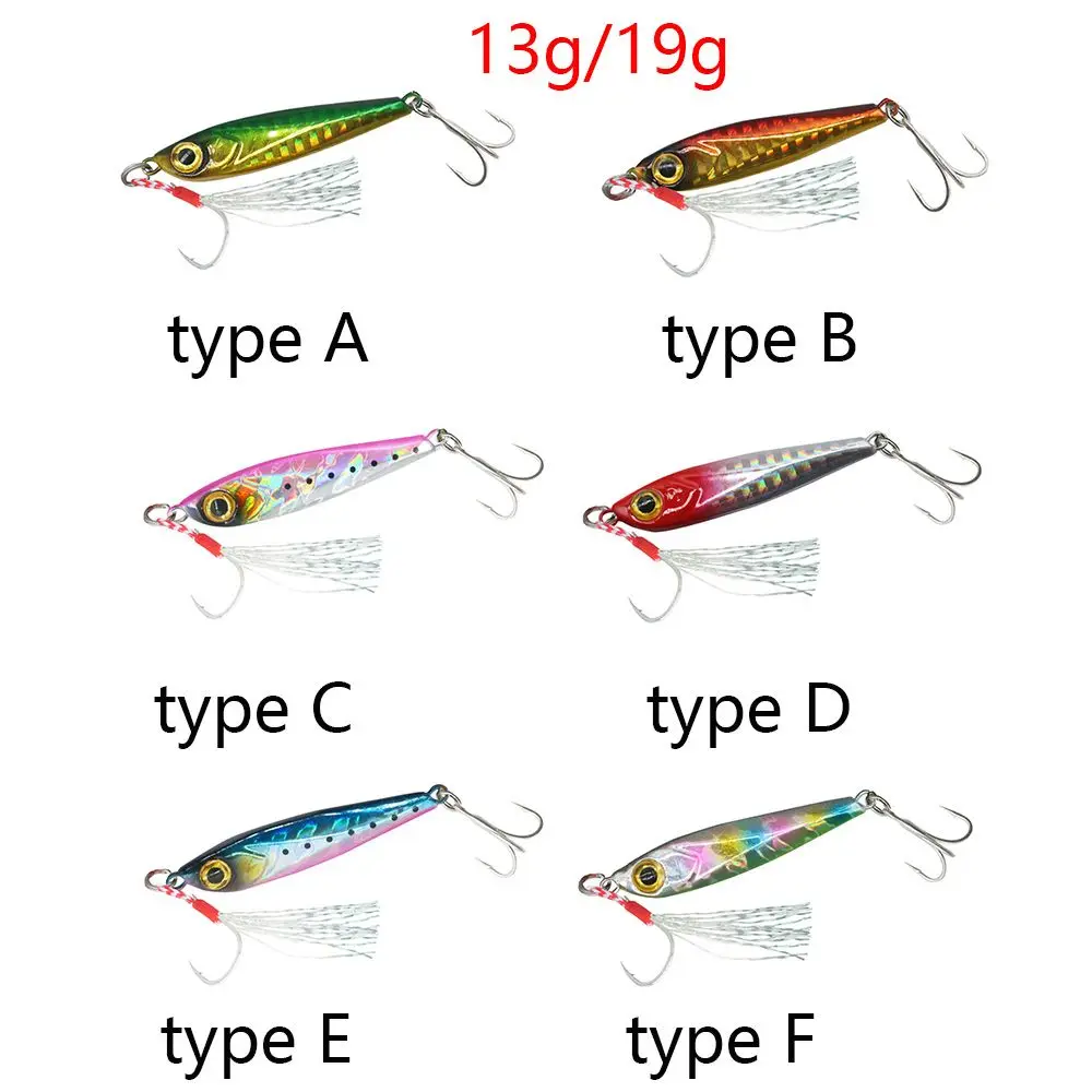 13/19g Sea Fishing Iron Plate Super Long Throw Slow Shaking False Bait Tassel Lure Artificial Tackle Tools | Спорт и развлечения