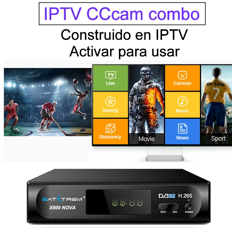 Satxtrem X800 Nova Индия спутниковый ресивер DVB-S2 с 1 год Clines Oscam Receptor Поддержка IPTV USB Wifi Openbox HD ресивер