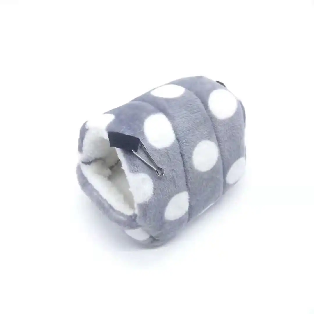 gray dot Домашний хомяк, гамак, клетка, зимний теплый дом, плюшевая мягкая подвесная кровать для хомяка, белки, маленькой мышки, мини-животное, живое гнездо - Цвет: gray dot