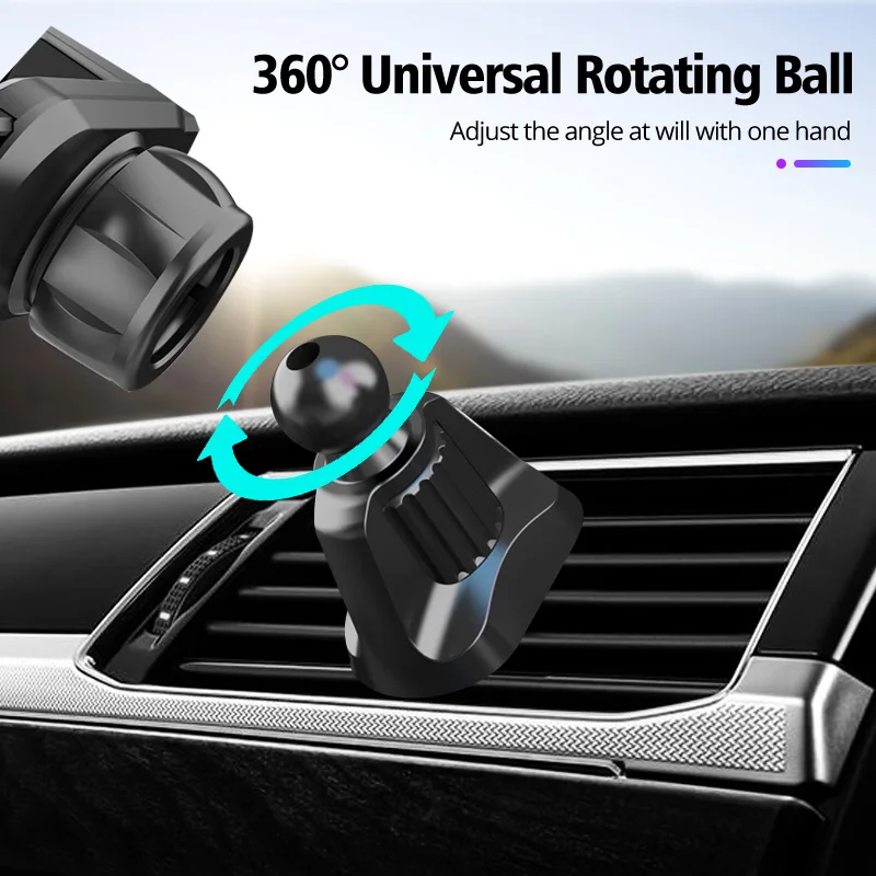 ankndo car phone holder base universal 17mm ball air vent dashboard hook stick magnetic gravity mount stand in support bracket free global shipping