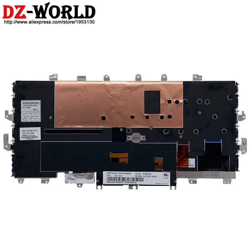 new original ru russian backlit keyboard for lenovo thinkpad x1 yoga 1st gen laptop 00jt881 01aw920 sn20h34933 00pa065 free global shipping