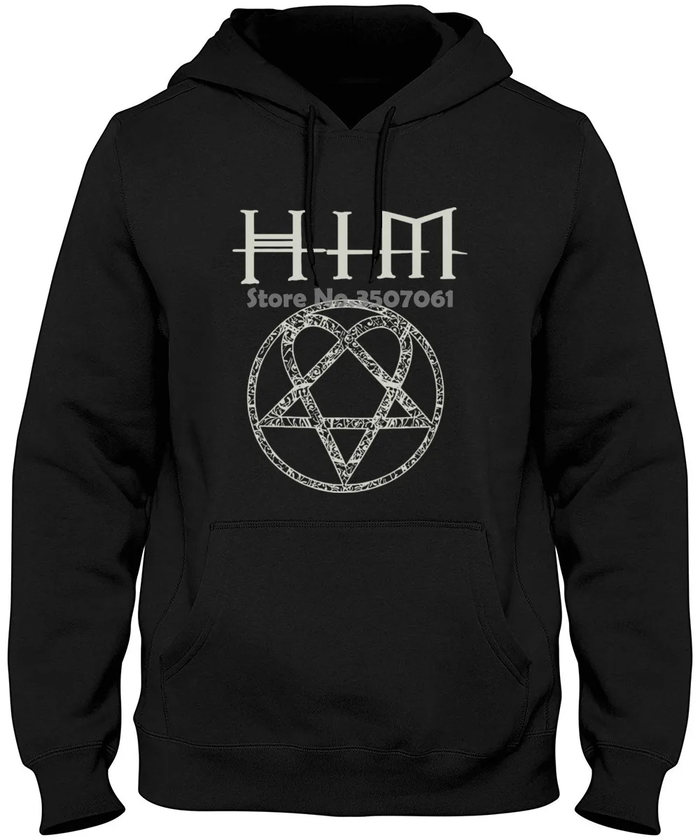 О образный вырез для мужчин H. i. m. Оригинальные мужские толстовки с капюшоном и