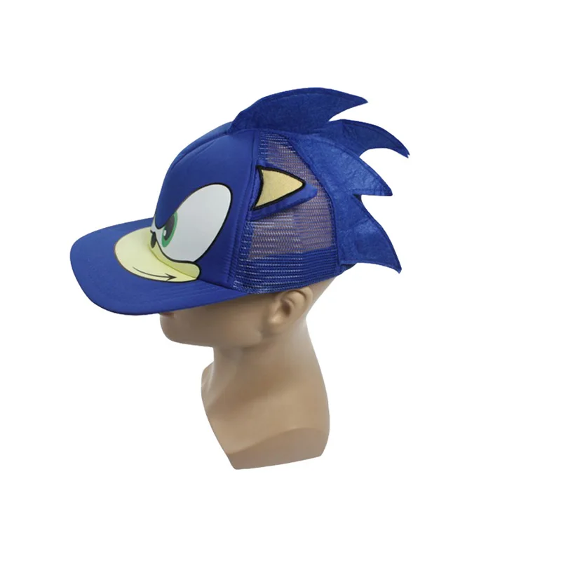 1pc Anime Sonic Hedgehog Hair Cosplay Hat Headgear Fleece Cap Plush Costumes For Children Boys Girls Cute Hats | Игрушки и хобби