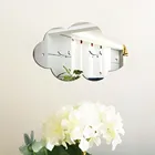 Милый акриловый зеркальный кролик в форме облака для ванной, скандинавский акриловый зеркальный мультяшный реквизит для настенная камера, детское украшение для стен