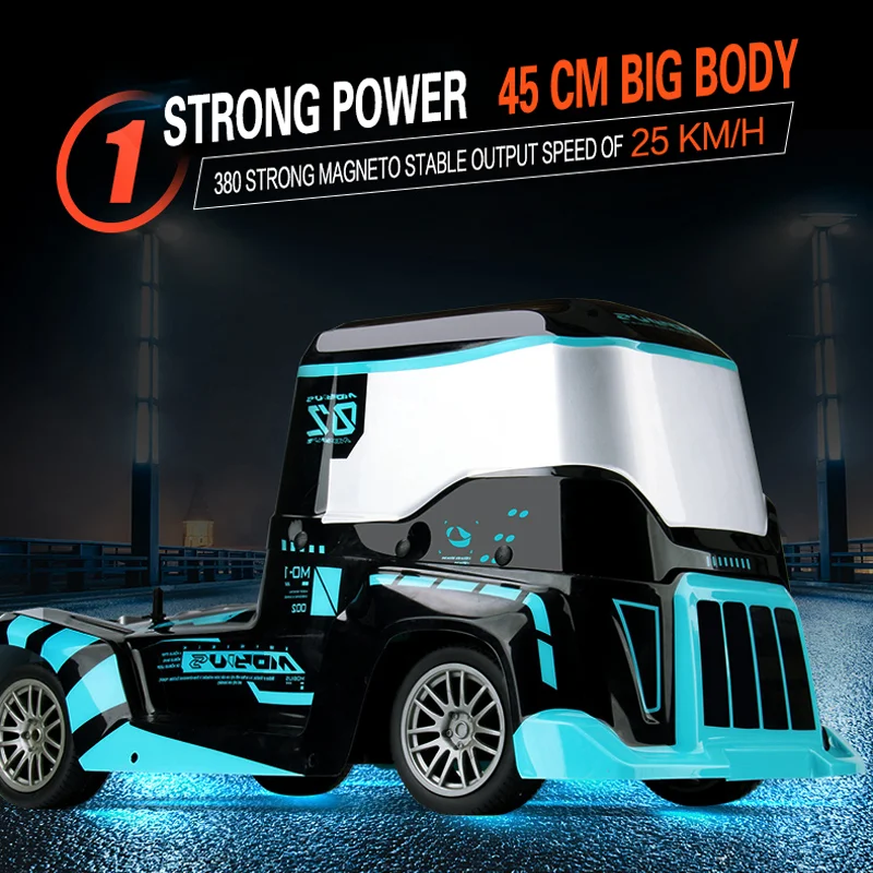 Радиоуправляемый грузовик 1:10 полноприводный высокоскоростной 25 км/ч 2 4G