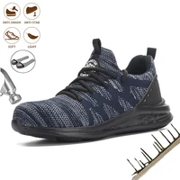men outdoor security safety shoe lightweight men puncture proof steel toe work shoes indestructible light casual shoes
