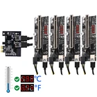Райзер VER12X с температурным 6Pin PCI-E PCIE PCI Express, мультиплексорная карта GPU 1X X16, USB-адаптер для майнинга BTC