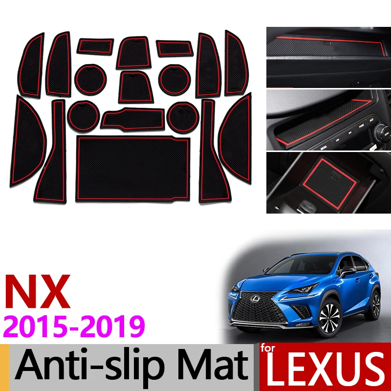 Противоскользящий коврик для разъема ворот резиновые подставки Lexus NX 200T 300 300H AZ10
